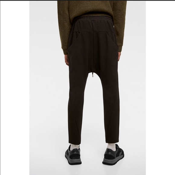 Zara Joggers with Pockets and Full Side Zips Black - Picture 3 of 7